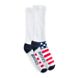 1-PK American Flag Novelty Crew Sock, Red/White/Blue, dynamic 3
