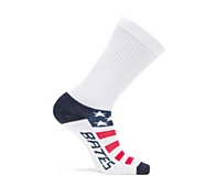 1-PK American Flag Novelty Crew Sock, Red/White/Blue, dynamic