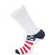 1-PK American Flag Novelty Crew Sock, Red/White/Blue, dynamic 2