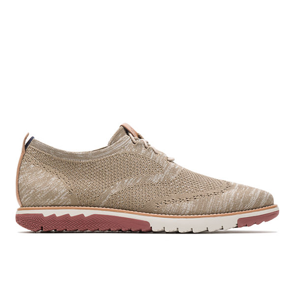 Expert Wingtip Knit, Taupe Multi Knit, dynamic