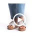 June Buckle Slide Sandal, Deep Beige Leather, dynamic 6