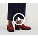 Lucy Loafer, Rhubarb Red Suede, dynamic 2