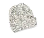 Marled Cable Knit Beanie, Egret Marl Combo, dynamic