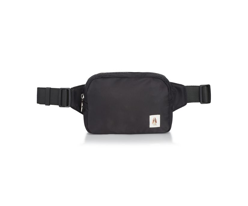 Basset Hound Crossbody Bag, Black, dynamic 1