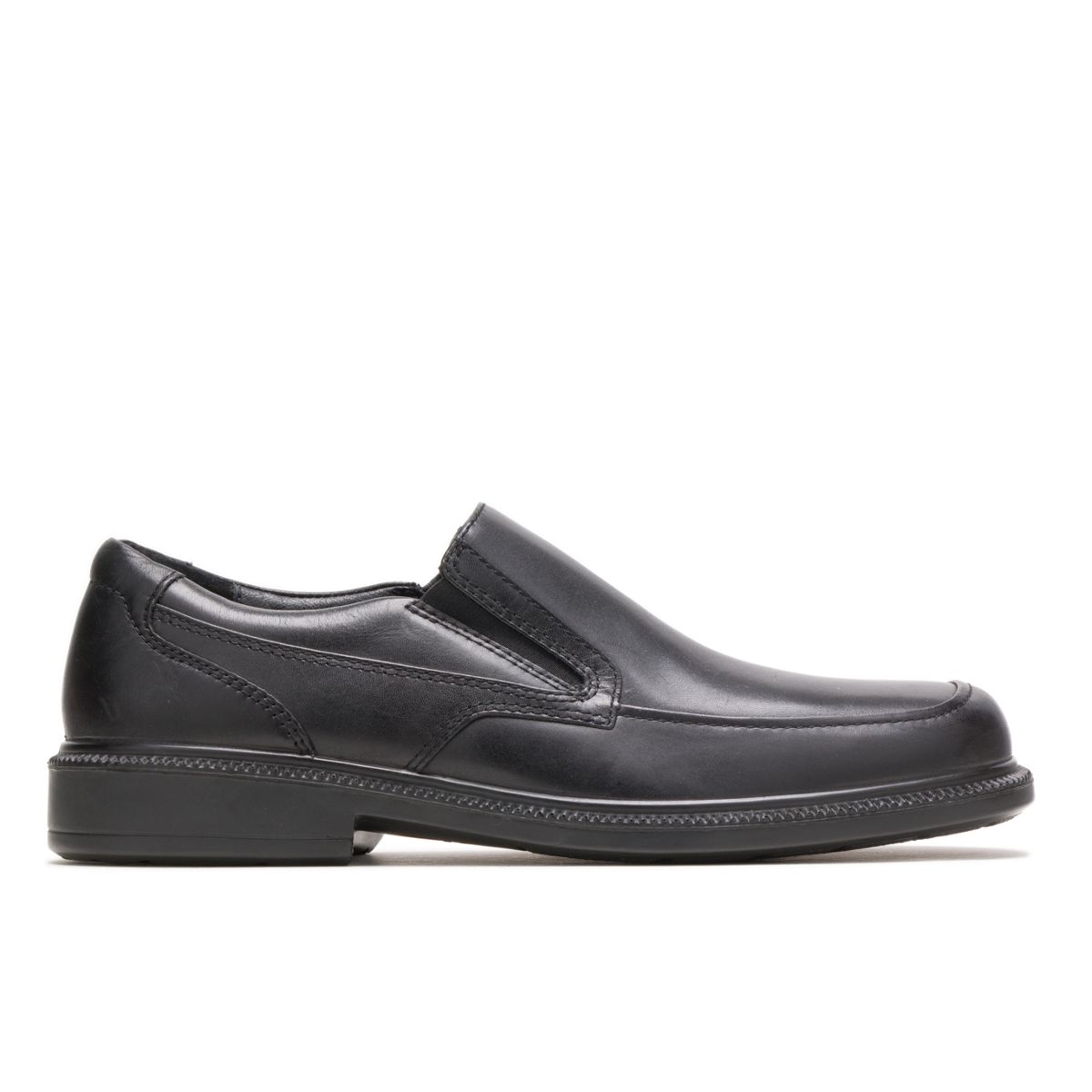 hush puppies slip on leather shoes