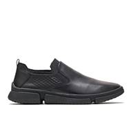 Bennet Plain Toe Slip-On, Black Leather, dynamic