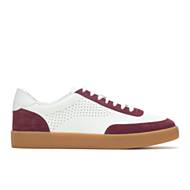 Charlie Court Sneaker, White Maroon Suede, dynamic