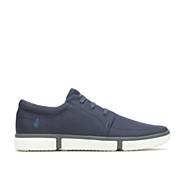 Briggs Plain Toe Sneaker, Navy Blue Textile, dynamic