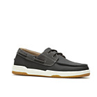 Colton Boat Shoe, Dark Grey Leather, dynamic 2