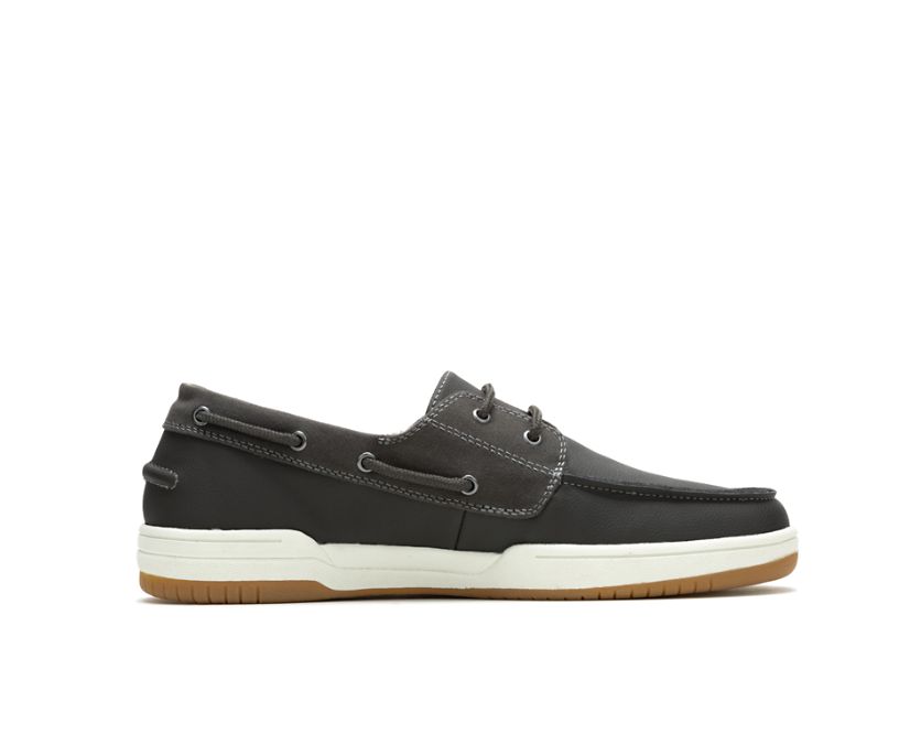 Colton Boat Shoe, Dark Grey Leather, dynamic 1