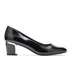 Deanna Heel, Black Cross Hatch Patent/Silver Heel, dynamic 1