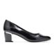 Deanna, Black Cross Hatch Patent/Silver Heel, dynamic 1