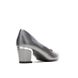 Deanna, Dark Pewter Cross Hatch Patent/Silver Heel, dynamic 3