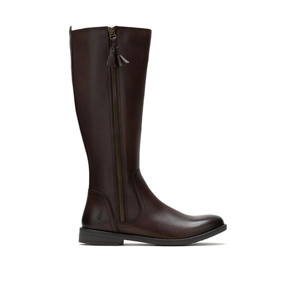 Jaylin Medium Calf Boot, Chocolate Brown Leather, dynamic