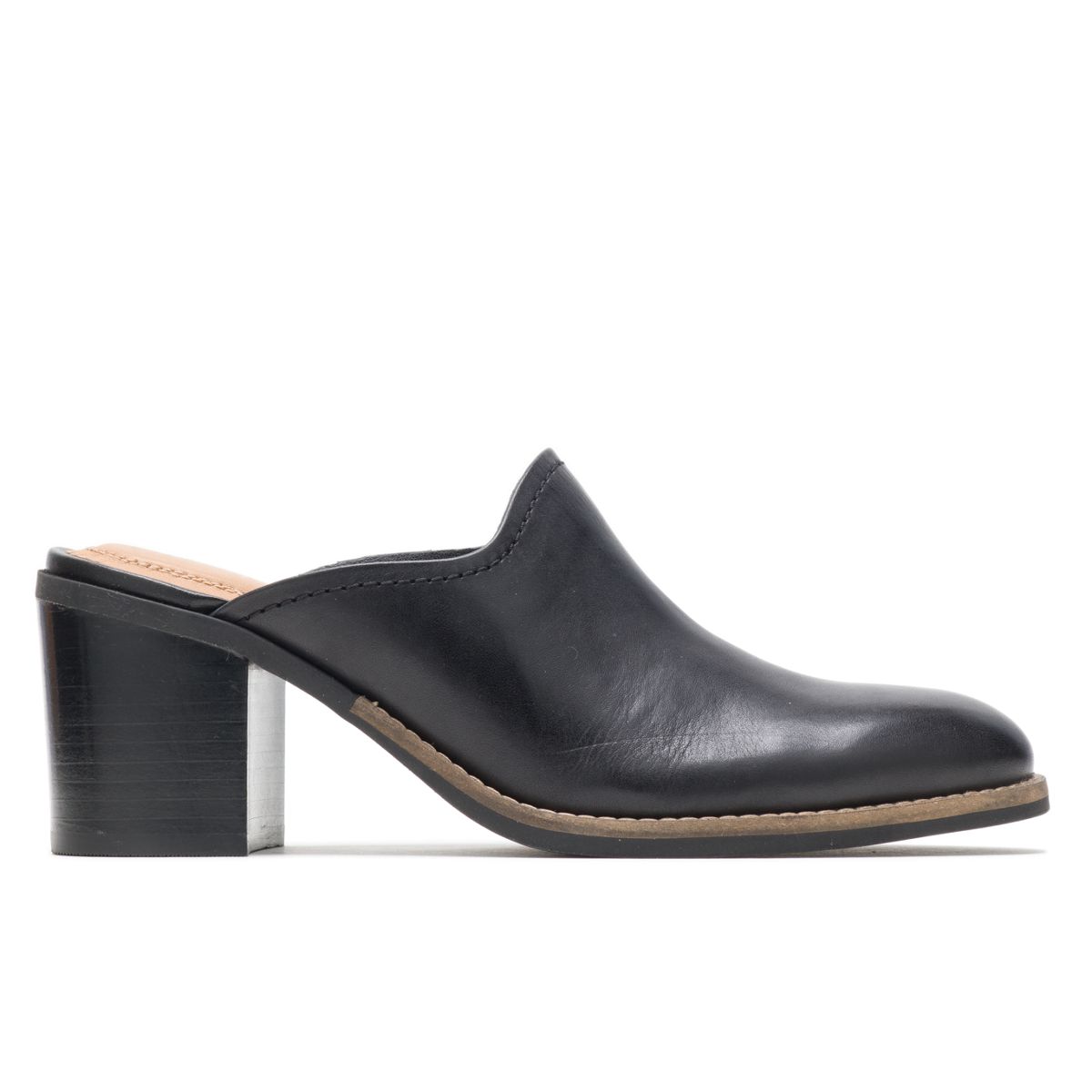 womens leather slip on mules
