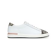 Sabine Sneaker, White Leather/Zebra, dynamic