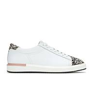 Sabine Sneaker, White Leather/Zebra, dynamic