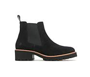 Amelia Chelsea Boot, Bold Black Suede, dynamic