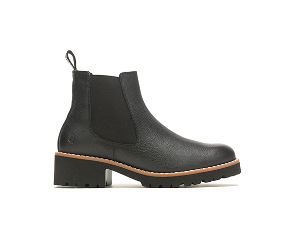 Amelia Chelsea Boot, Bold Black Leather, dynamic