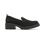 Lucy Loafer, Bold Black Suede, dynamic