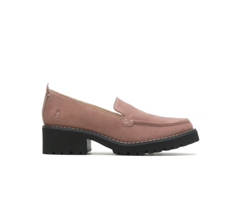 Lucy Loafer, Coral Blush Suede, dynamic 1