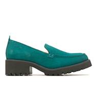 Lucy Loafer, Deep Teal Suede, dynamic