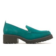 Lucy Loafer, Deep Teal Suede, dynamic