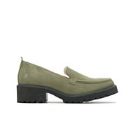 Lucy Loafer, Olive Suede, dynamic