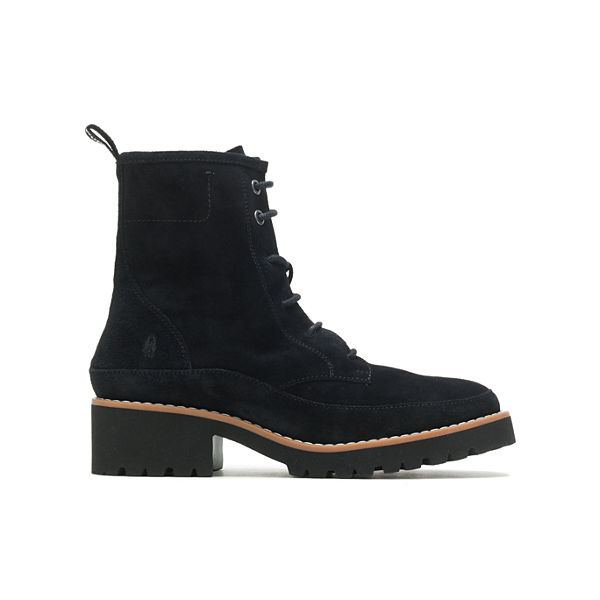 Amelia Lace Boot, Bold Black Suede, dynamic