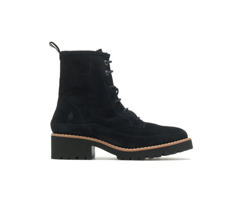 Amelia Lace Boot, Bold Black Suede, dynamic 1