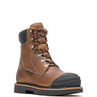 Boulder High Heat Resistant Metatarsal Guard Alloy Toe 8" Work Boot, Brown, dynamic 2