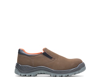 Knox Direct Attach Steel Toe Slip On, Brown, dynamic