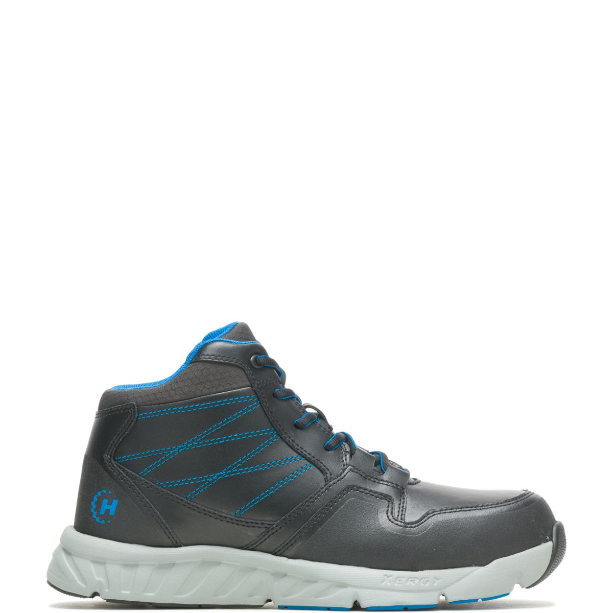 Annex Mid Nano Toe Leather Athletic, Black/Blue, dynamic