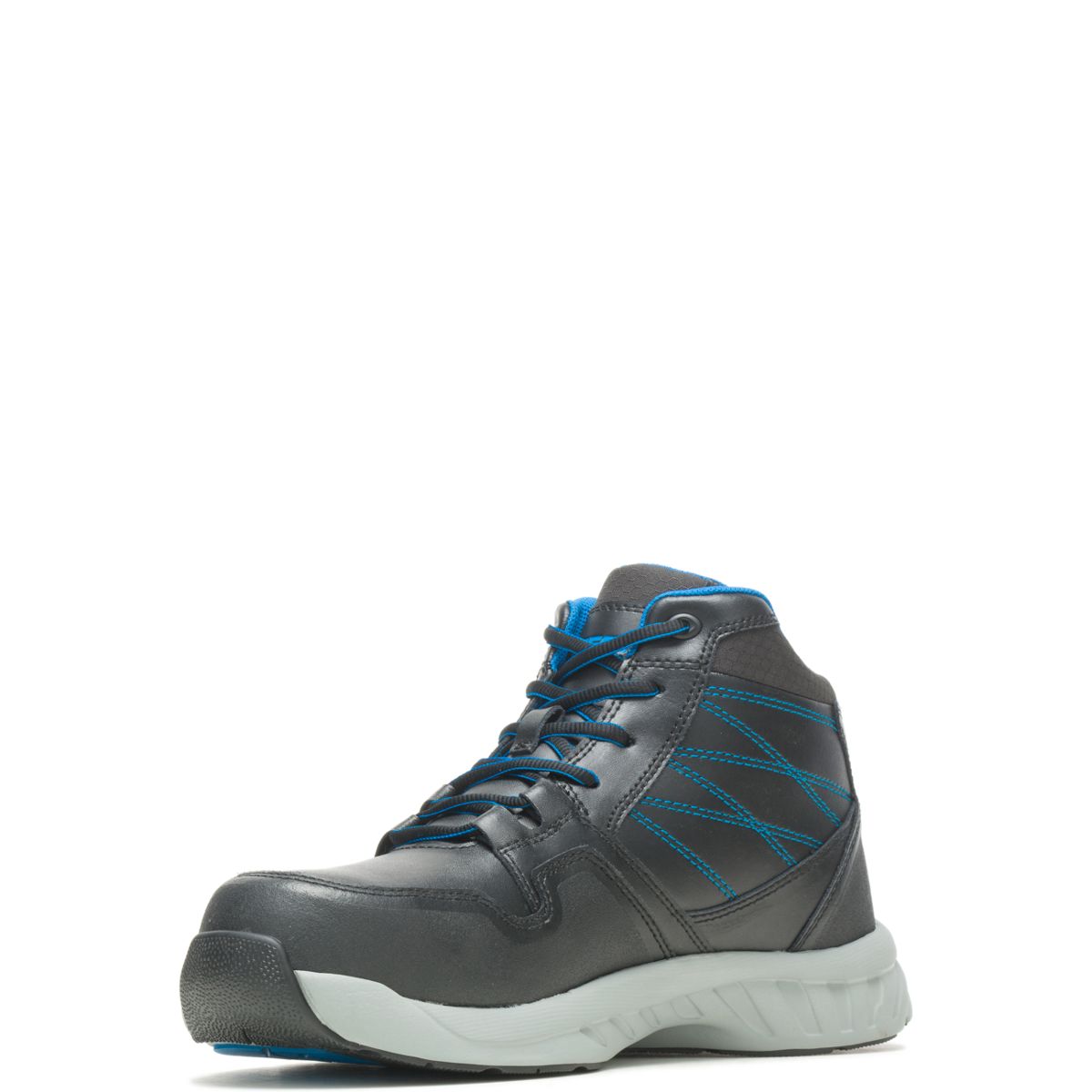 Annex Mid Nano Toe Leather Athletic, Black/Blue, dynamic 4