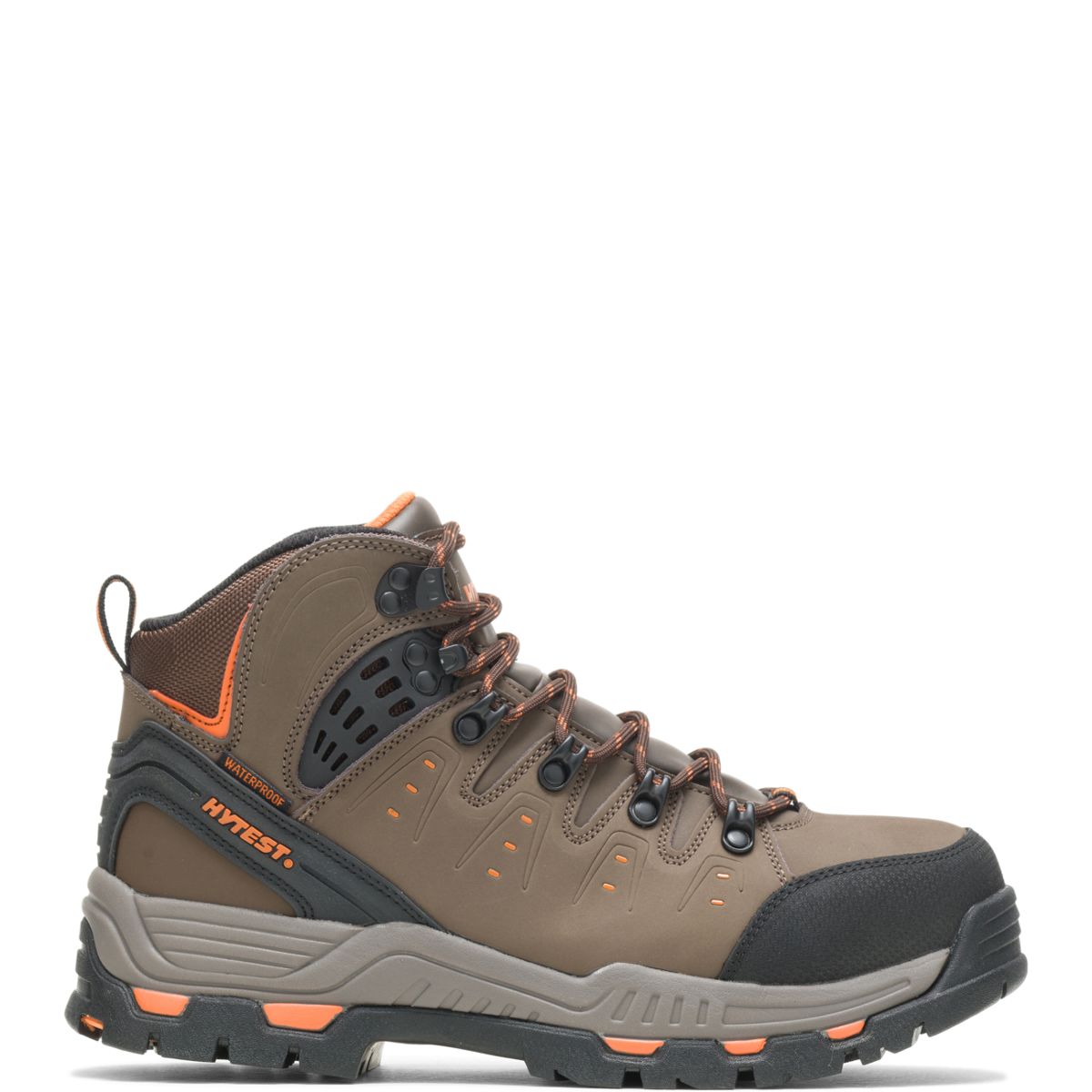 Nickel Waterproof Steel Toe 6" Hiker, Brown, dynamic