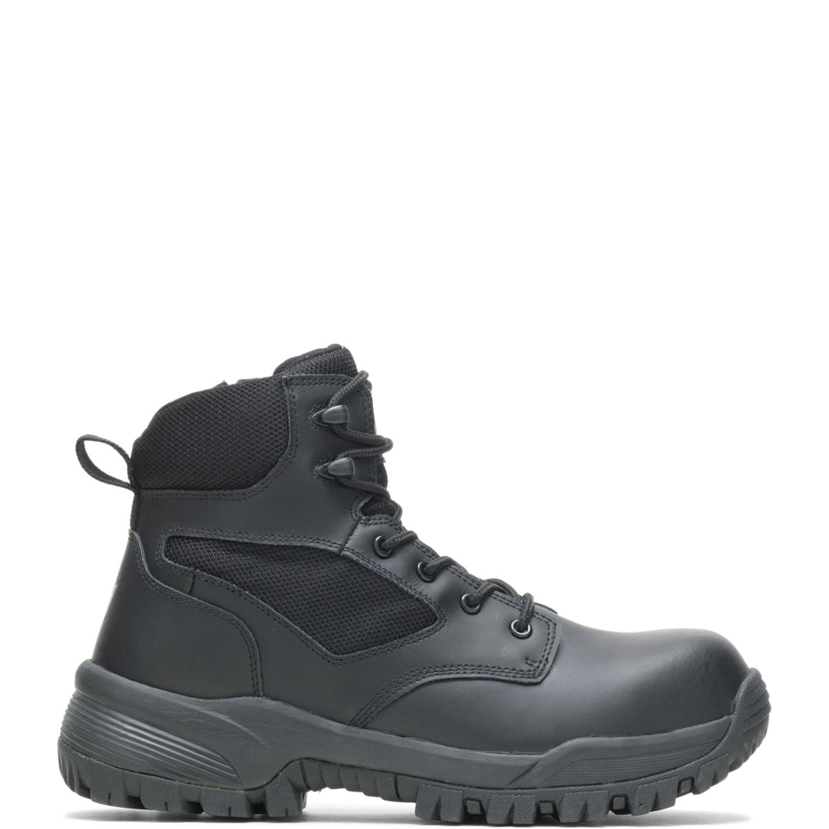 Jax Composite Toe Side Zip 6" Work Boot, Black, dynamic