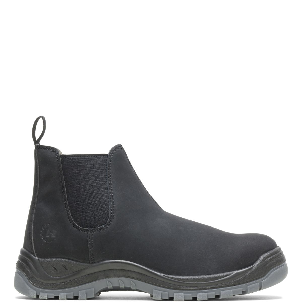 Black pull on steel hotsell toe boots