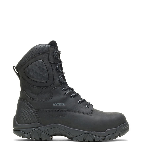 Apex Metatarsal Guard Composite Toe Side Zip 8" Work Boot, Black, dynamic