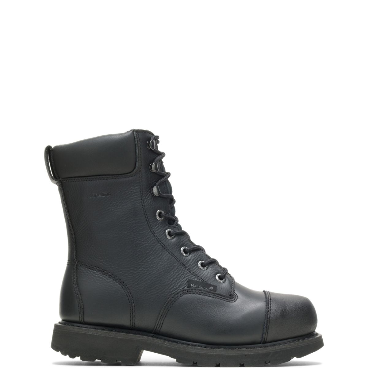 black waterproof work boots