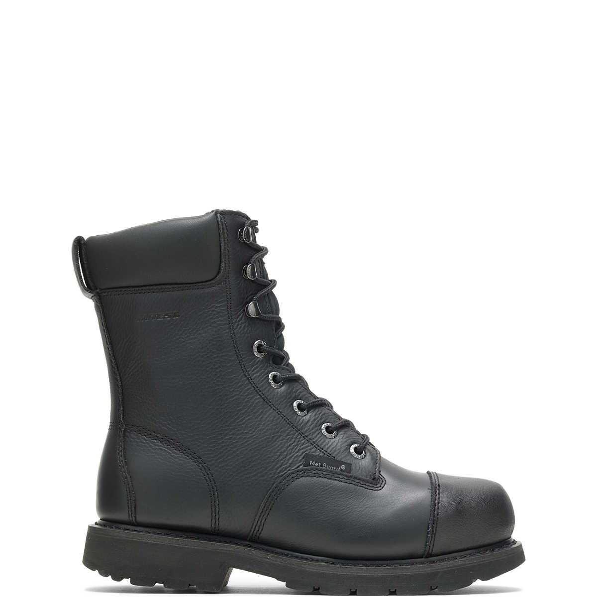 Brone Waterproof Metatarsal Guard Steel Toe 8" Work Boot, Black, dynamic 1