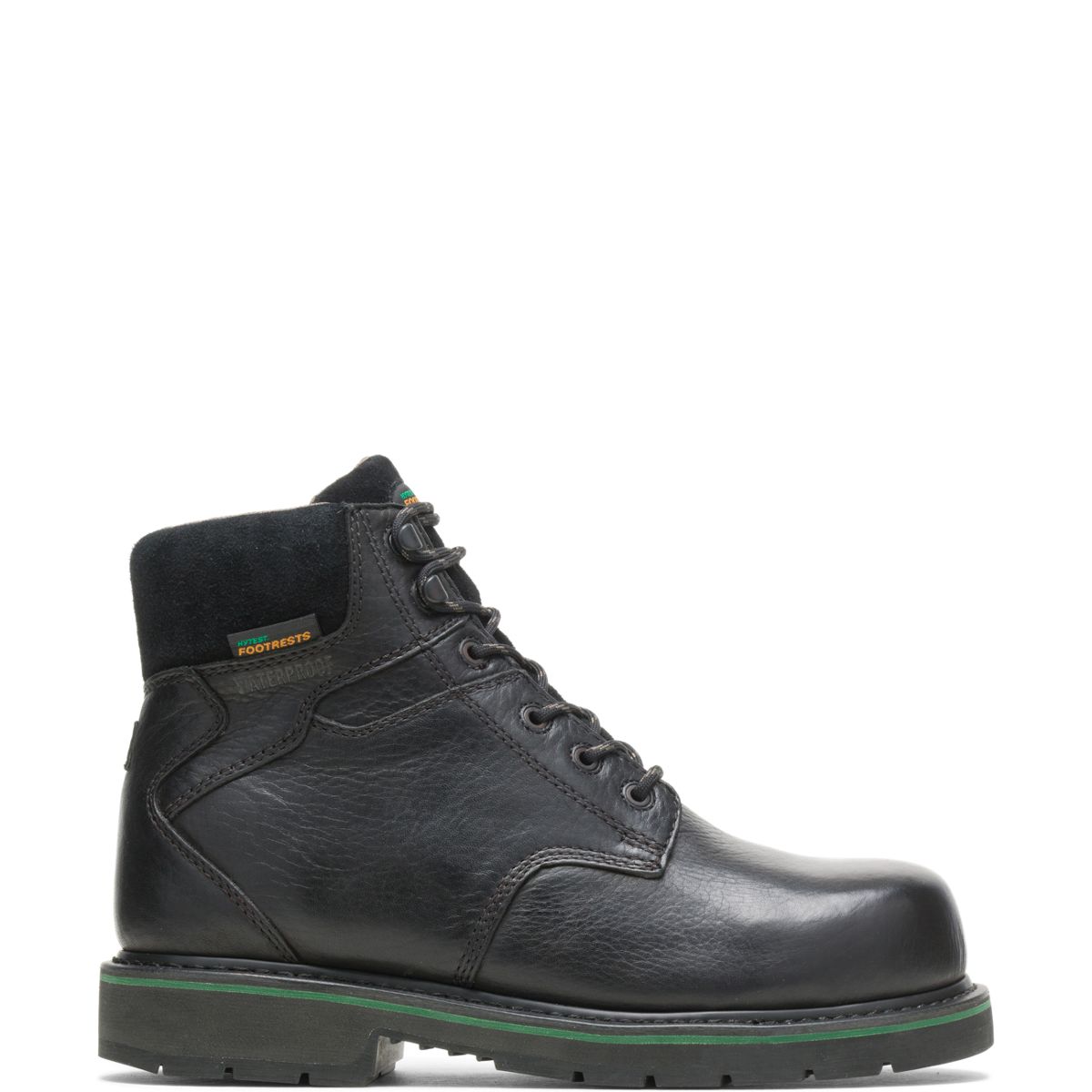 work boots black leather