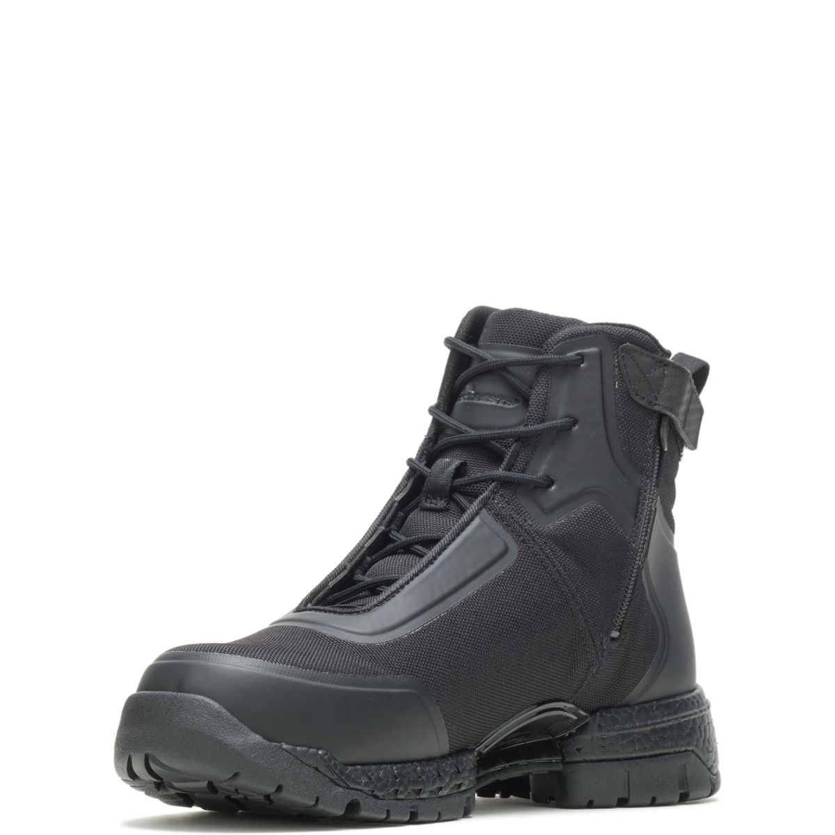 FootRests® 2.0 Mission Nano Toe 6" Zipper Boot, Black, dynamic 4
