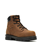 FootRests® Atlas Nano Toe 6" Work Boot, Brown, dynamic 1