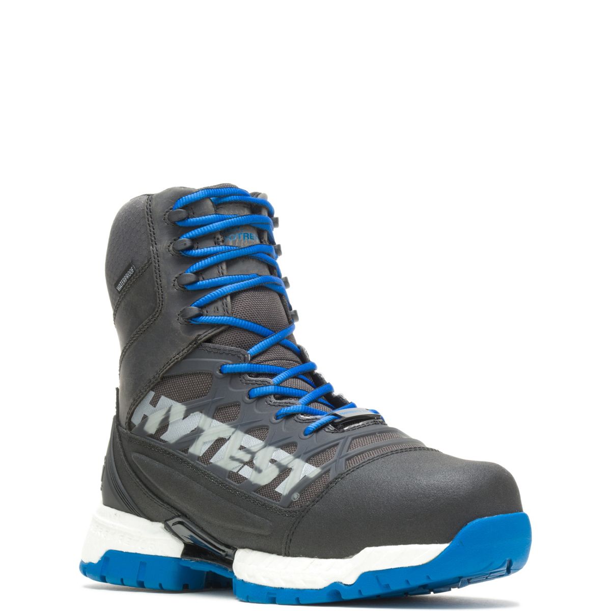 FootRests® 2.0 Charge Waterproof Nano Toe 8" Boot, Blue, dynamic 2