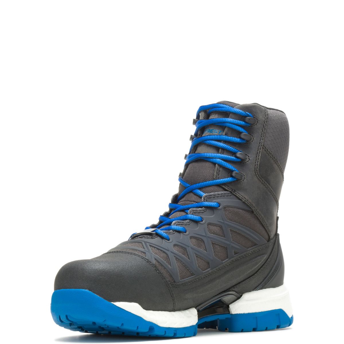 FootRests® 2.0 Charge Waterproof Nano Toe 8" Boot, Blue, dynamic 4