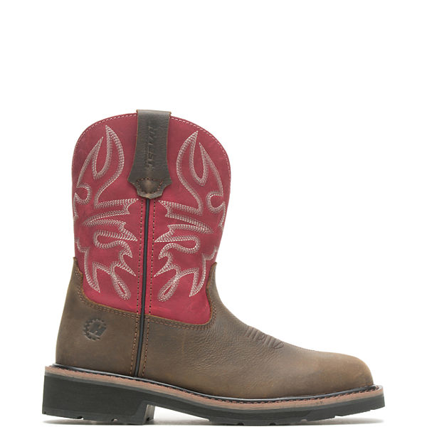 Montana Steel Toe Pull-On, Brown/Red, dynamic