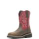 Montana Steel Toe Pull-On, Brown/Red, dynamic 4