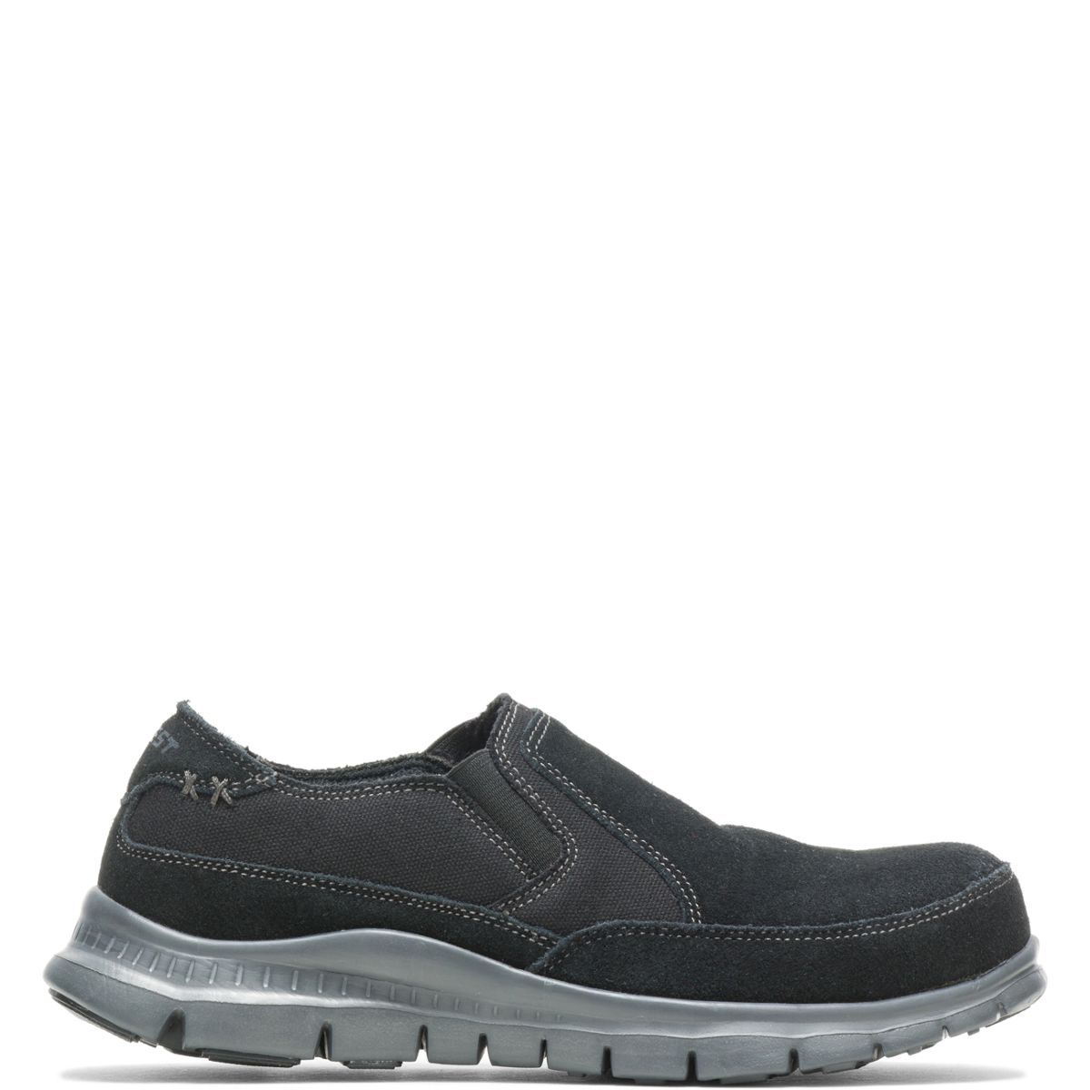 full black slip on shoes