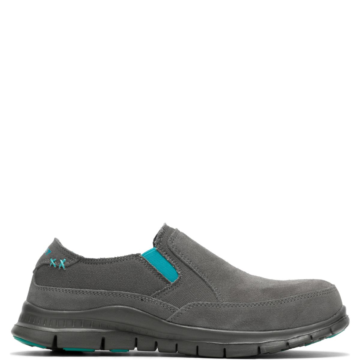 Blake Steel Toe Slip On, Grey, dynamic