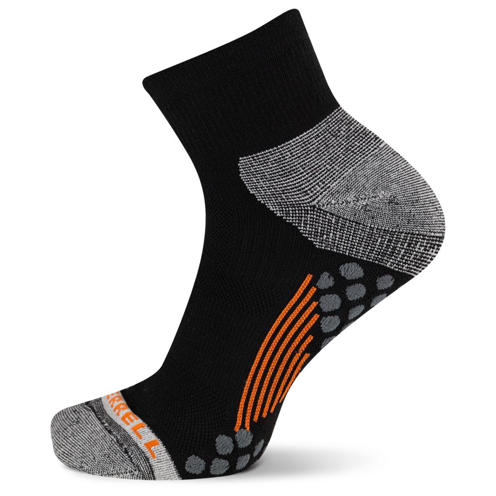 Retrail 100% Recycled Quarter Sock, Black, dynamic 1